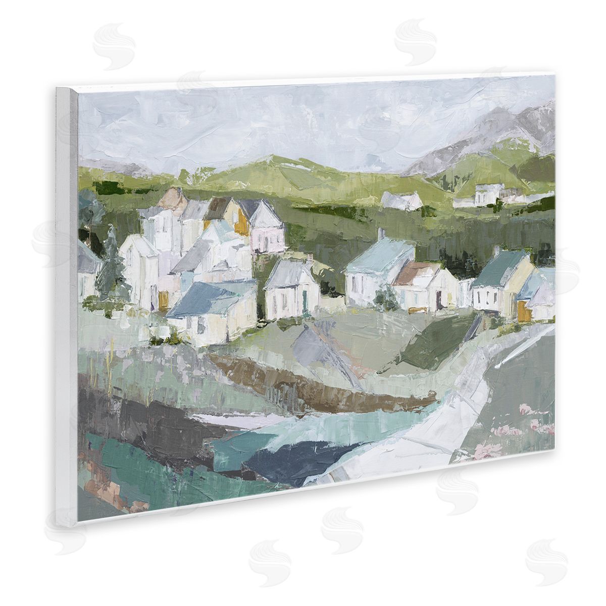 Susan Pepe Lavender Valley Cottages Canvas Wall Art Print