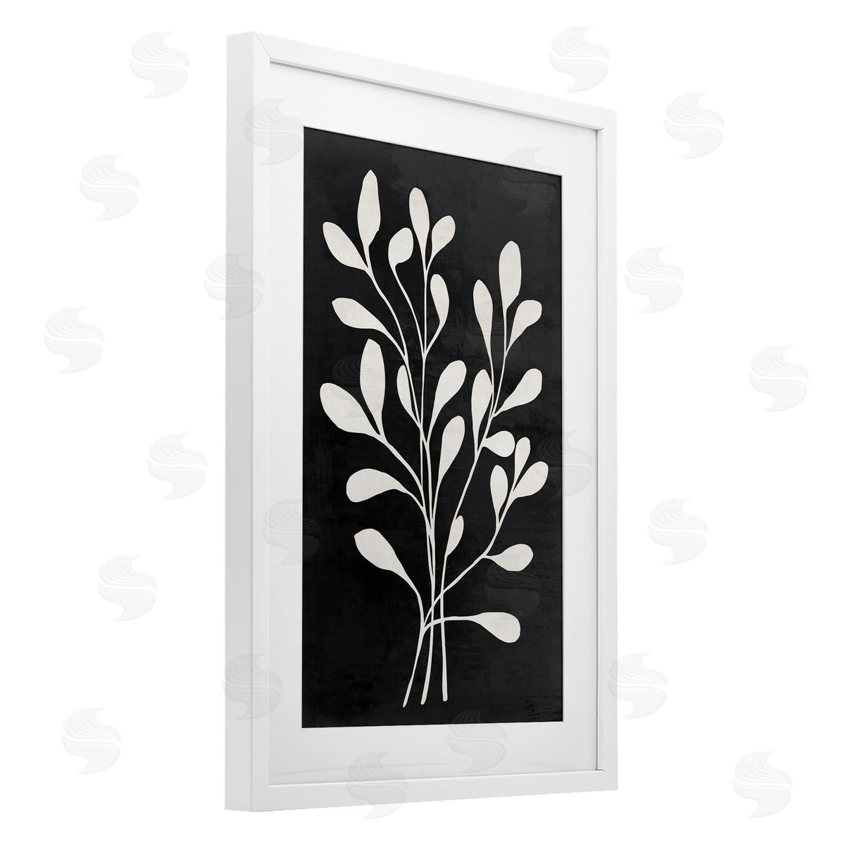 Andrea Haase Leaf Whispers on Black Canvas Wall Art Print