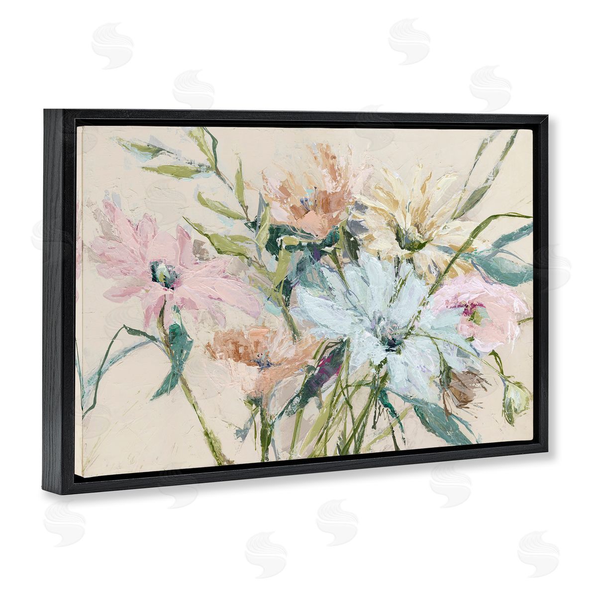 Susan Pepe Gentle Pastel Blossoms Canvas Wall Art Print