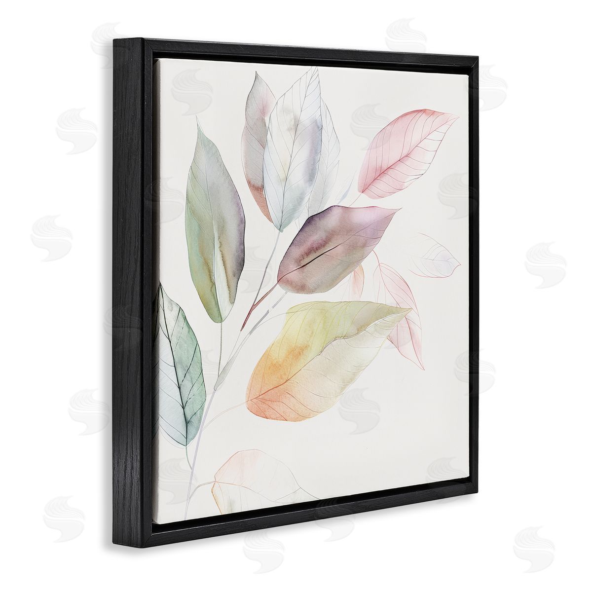 Raymond Powers Light Pastel Leaves Canvas Wall Art Print