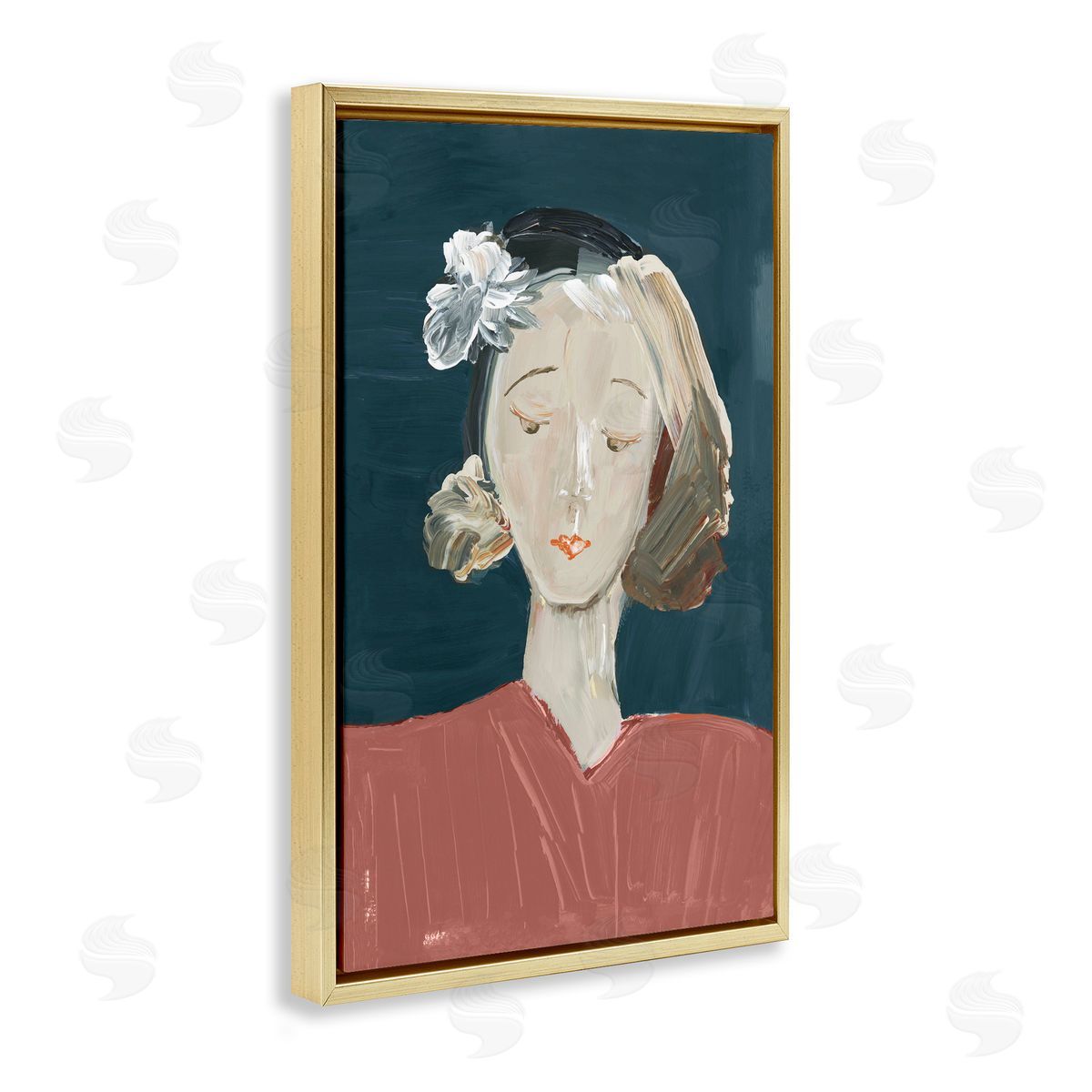 casa cartissi Vintage Female Portrait Canvas Wall Art Print