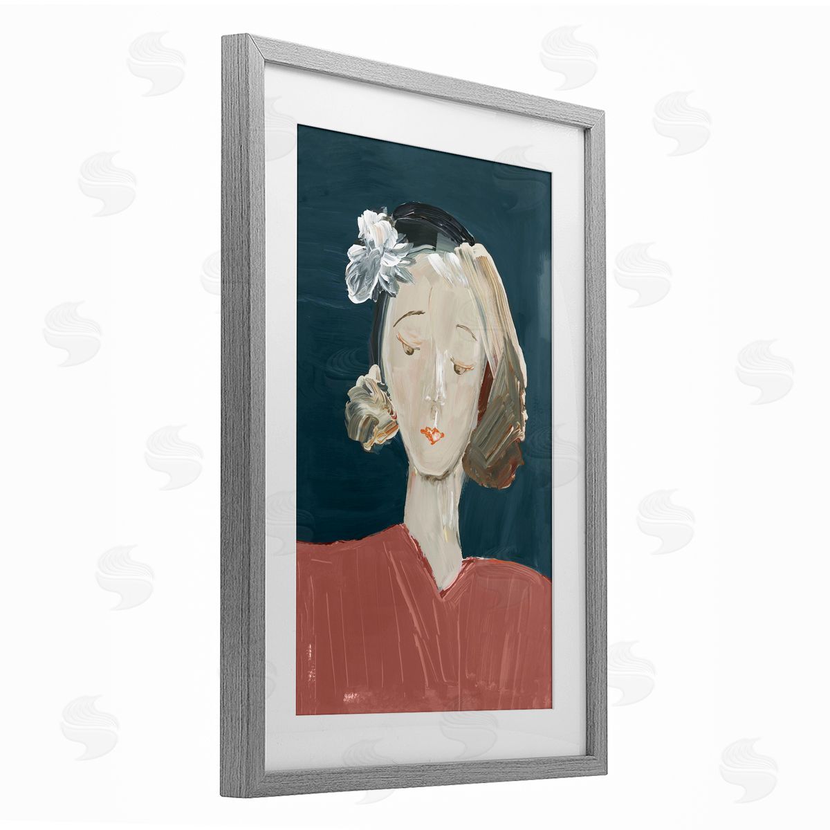 casa cartissi Vintage Female Portrait Canvas Wall Art Print