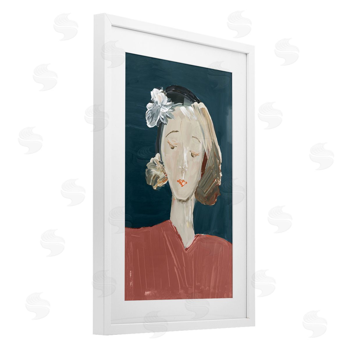 casa cartissi Vintage Female Portrait Canvas Wall Art Print