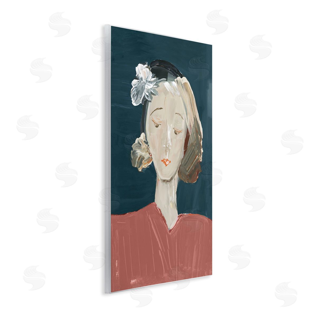 casa cartissi Vintage Female Portrait Canvas Wall Art Print