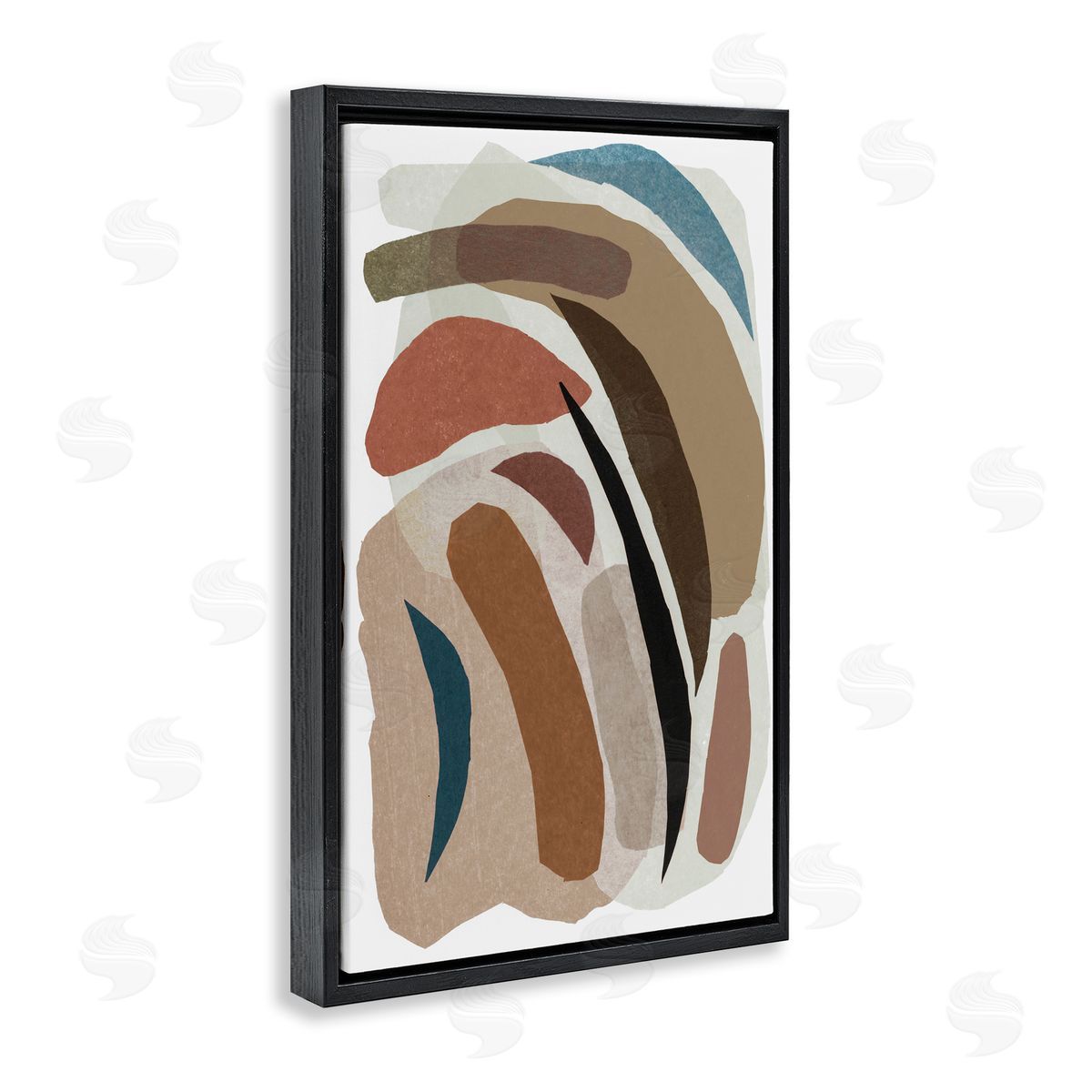 Nikki Galapon Earthy Organic Collage Canvas Wall Art Print