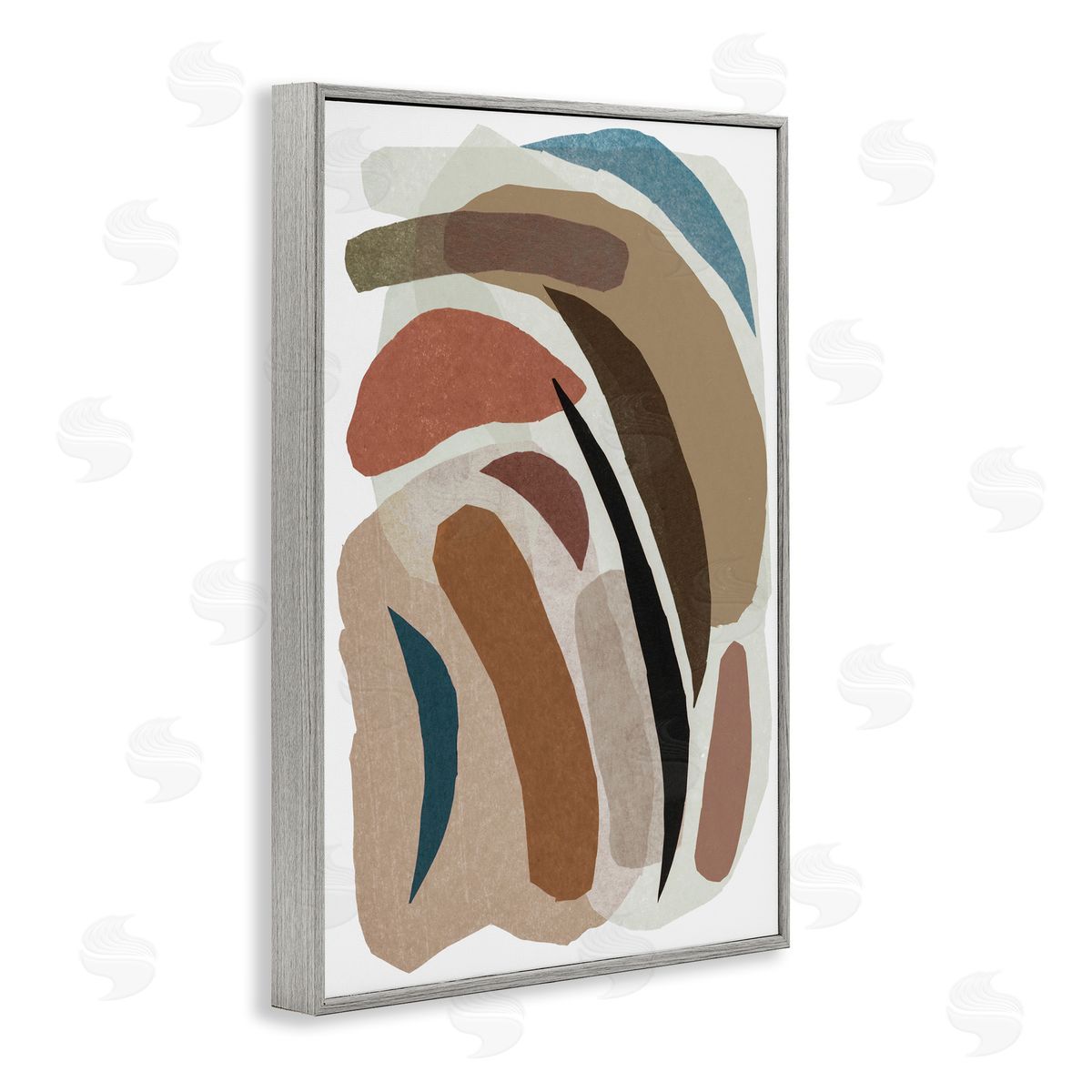 Nikki Galapon Earthy Organic Collage Canvas Wall Art Print
