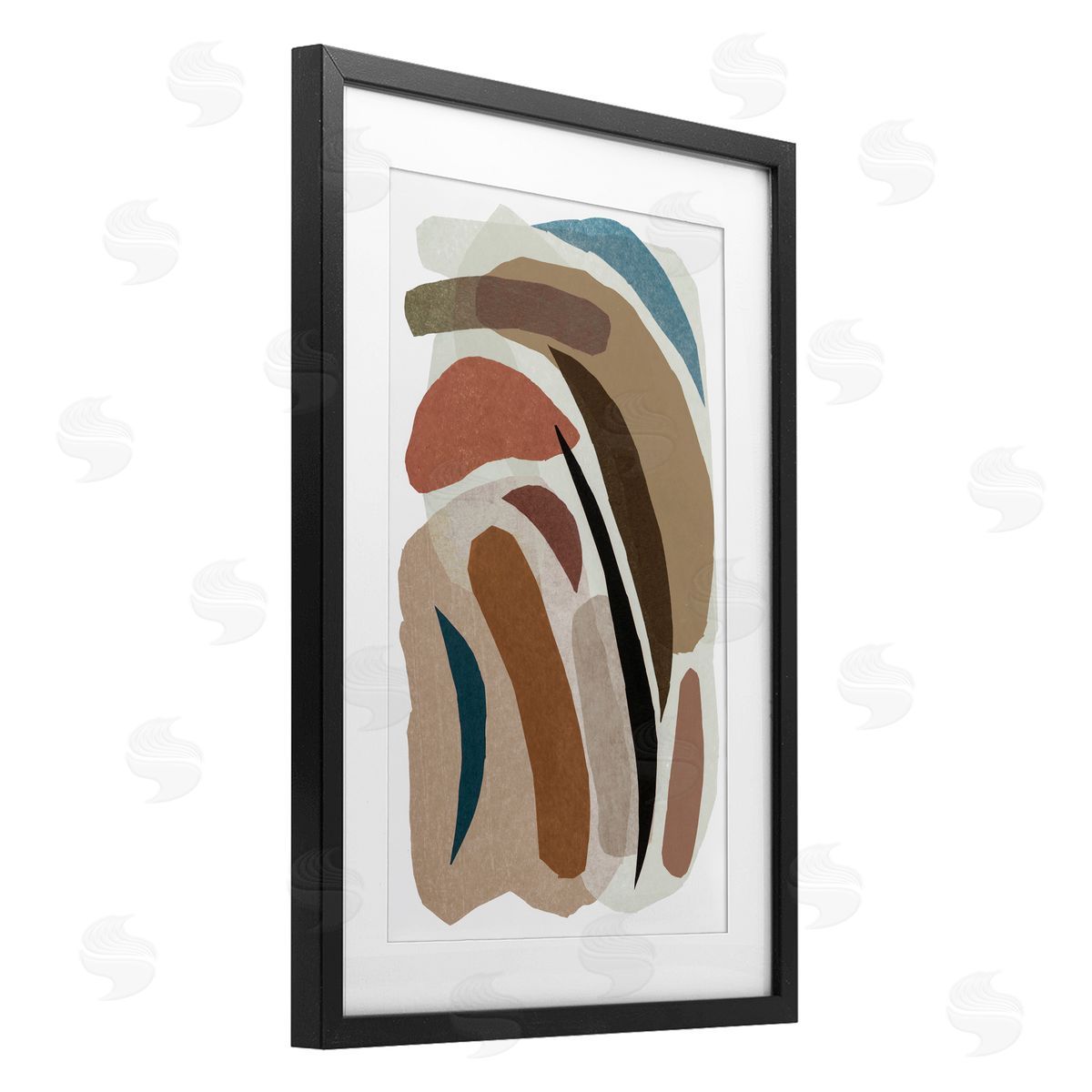 Nikki Galapon Earthy Organic Collage Canvas Wall Art Print