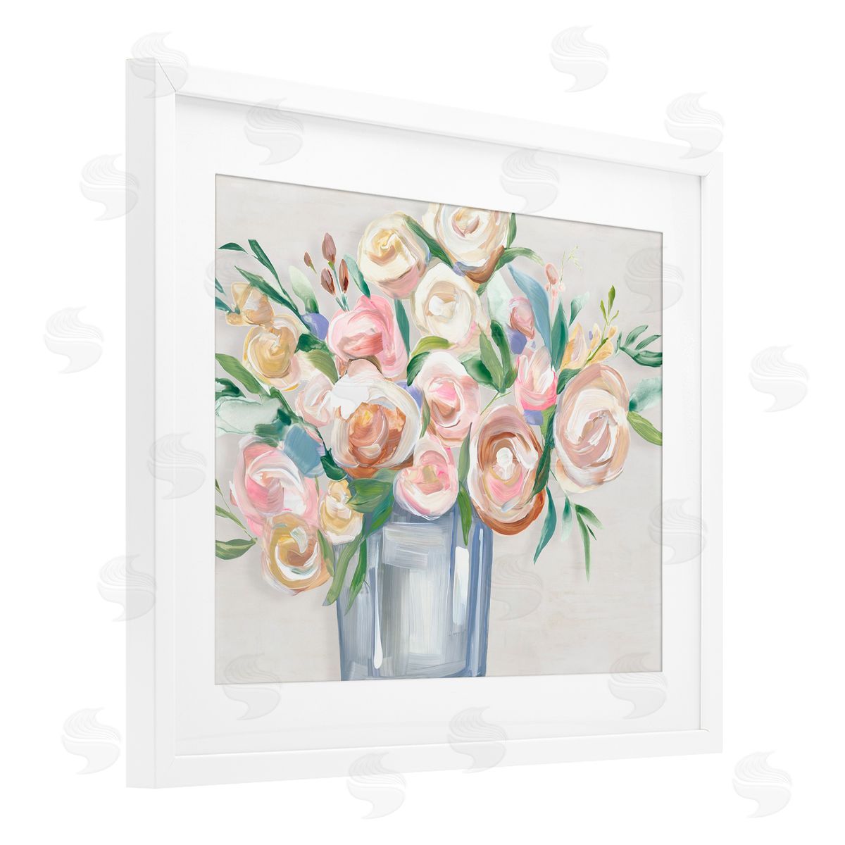 Hannah Dawson Blissful Blooms in Vase Canvas Wall Art Print