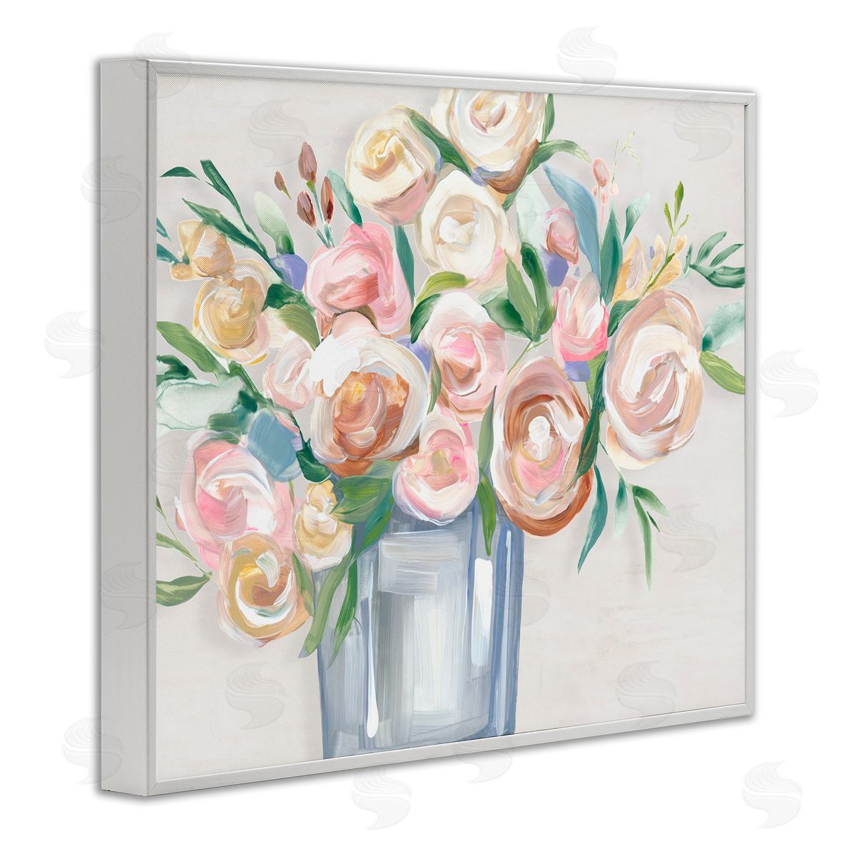 Hannah Dawson Blissful Blooms in Vase Canvas Wall Art Print