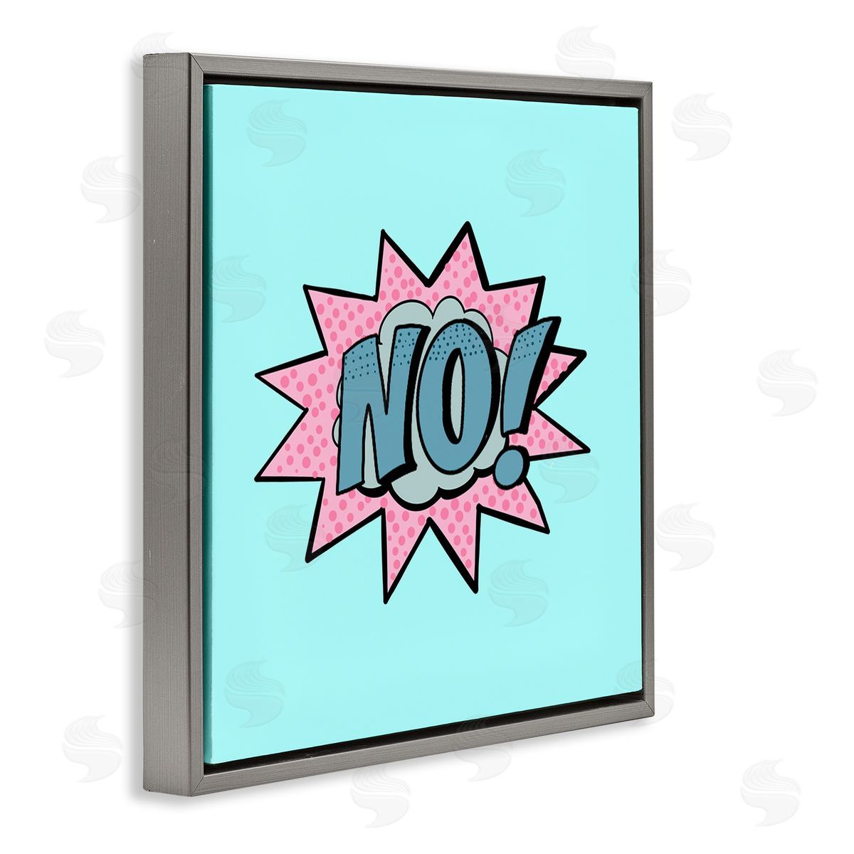 Ashley Singleton No Comic Speech Bubble Canvas Wall Art Print