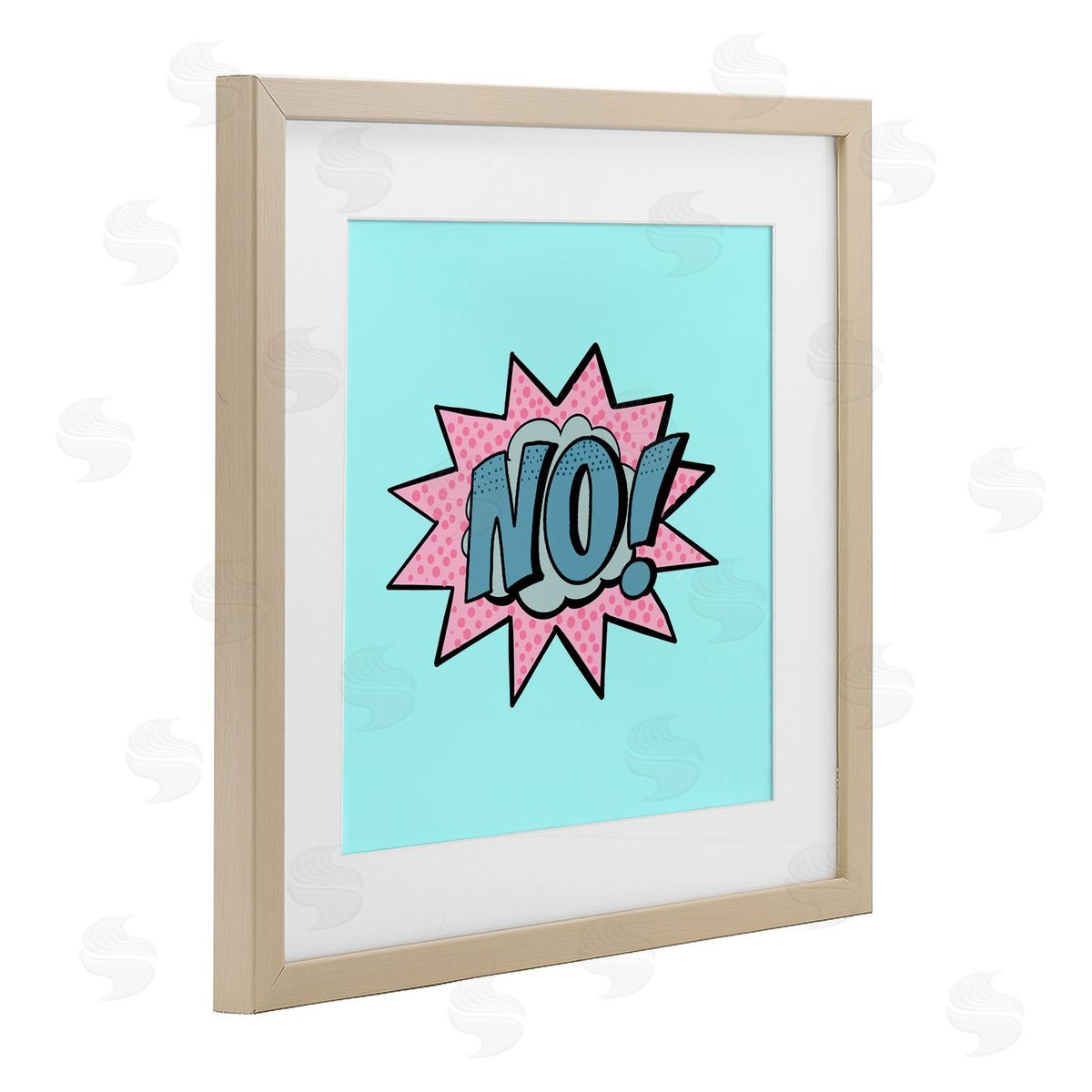 Ashley Singleton No Comic Speech Bubble Canvas Wall Art Print