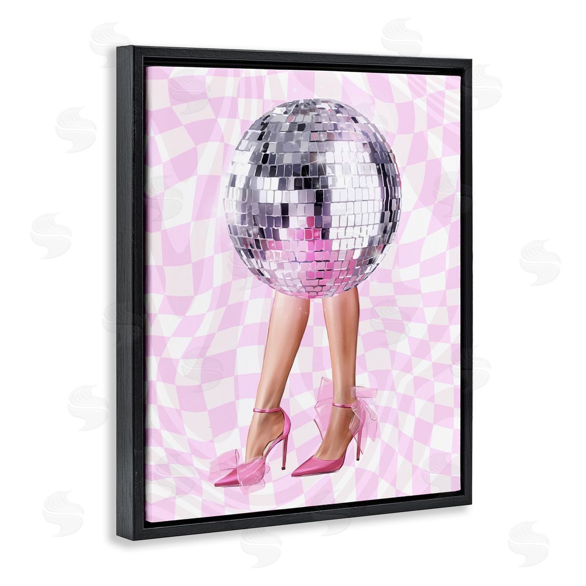 Ziwei Li Glam Heels & Disco Ball Canvas Wall Art Print
