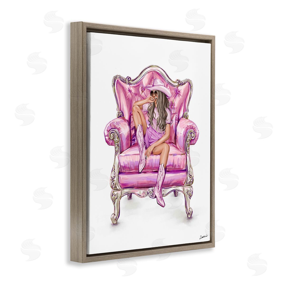 Ziwei Li Glam And Comfortable Chair Canvas Wall Art Print