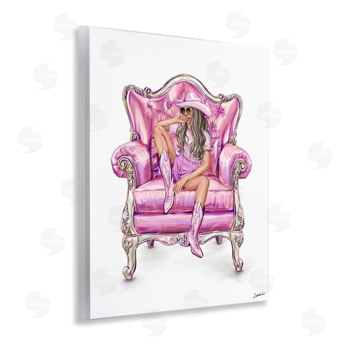 Ziwei Li Glam And Comfortable Chair Canvas Wall Art Print