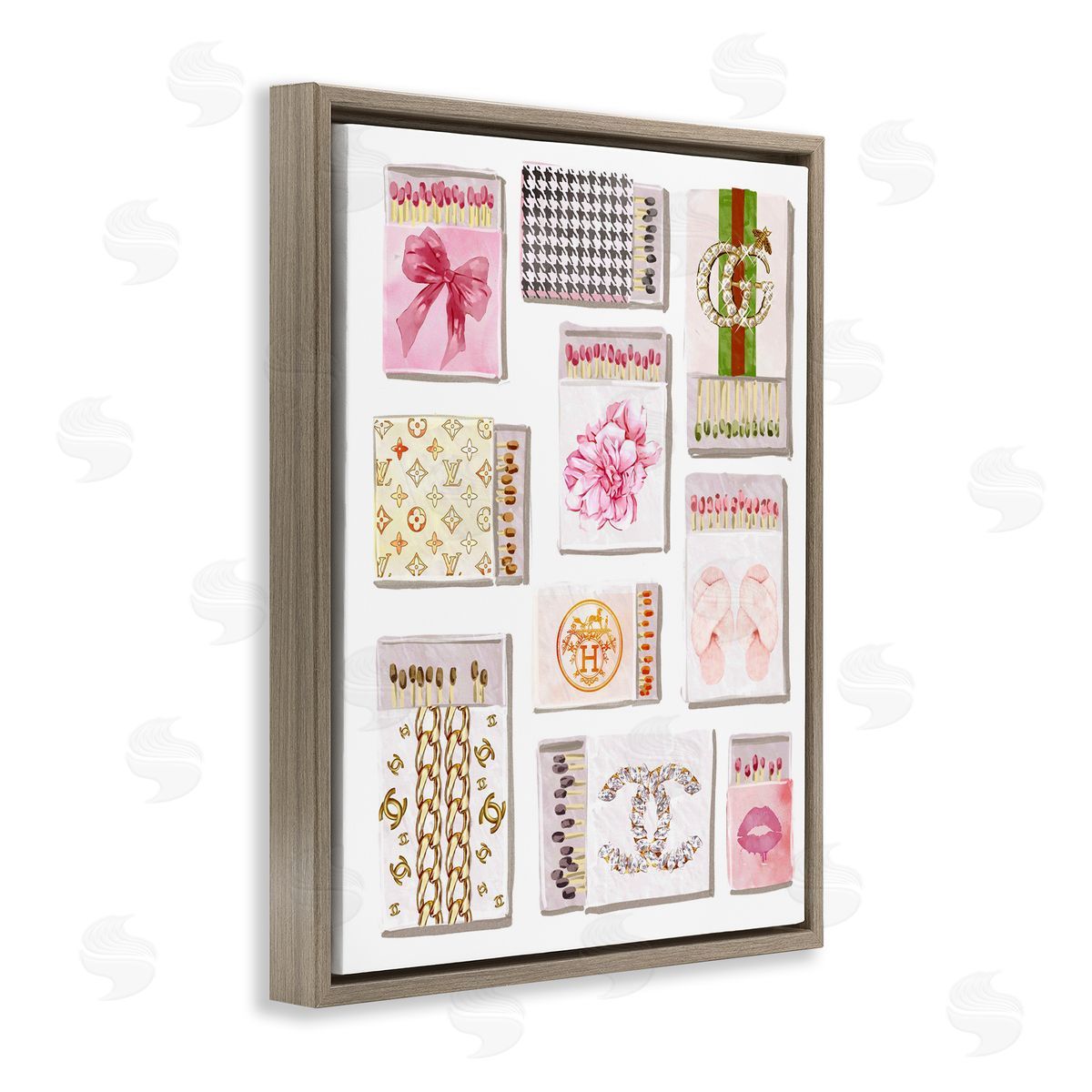Ziwei Li Glam Girl Matchboxes Canvas Wall Art Print