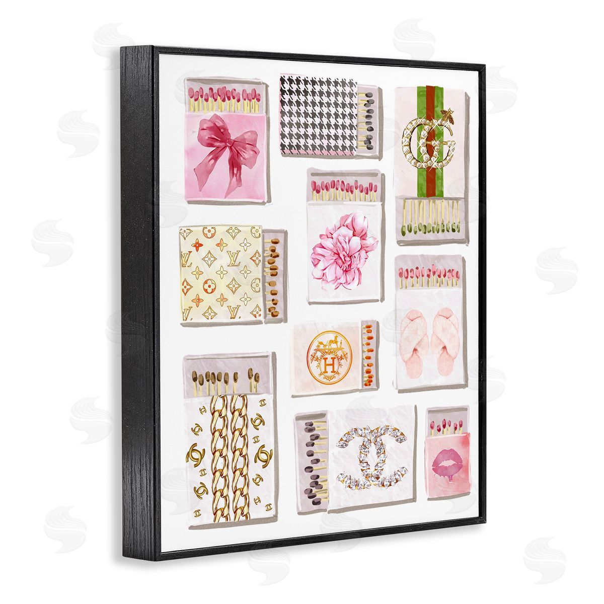 Ziwei Li Glam Girl Matchboxes Canvas Wall Art Print
