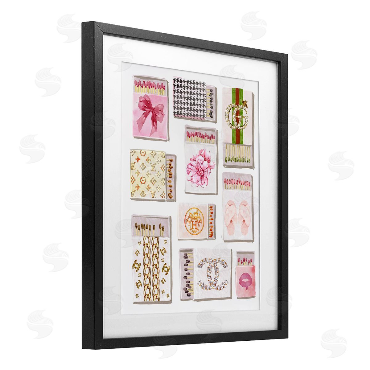 Ziwei Li Glam Girl Matchboxes Canvas Wall Art Print
