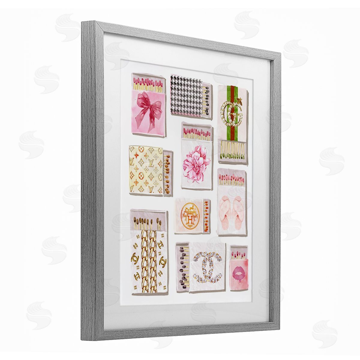 Ziwei Li Glam Girl Matchboxes Canvas Wall Art Print
