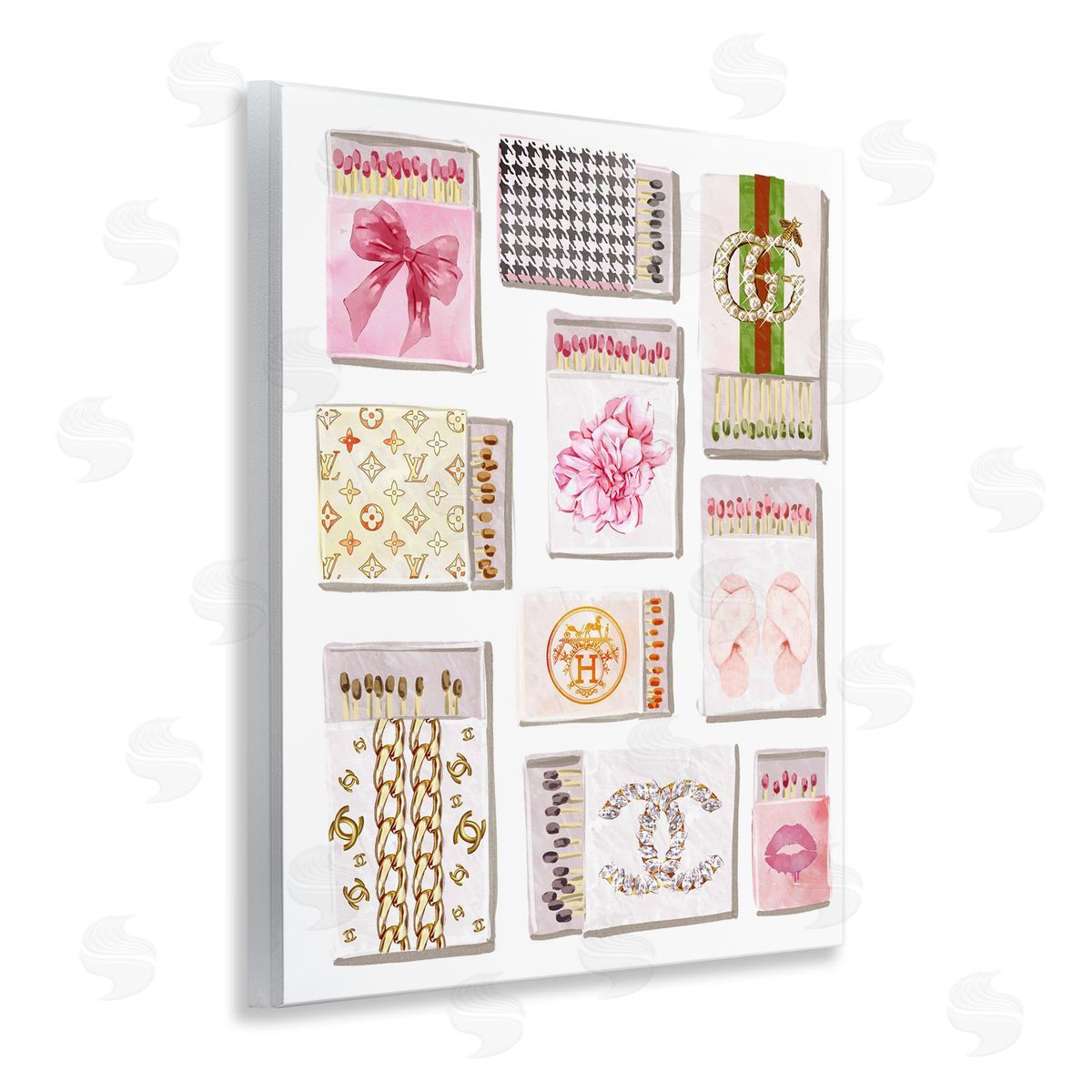 Ziwei Li Glam Girl Matchboxes Canvas Wall Art Print