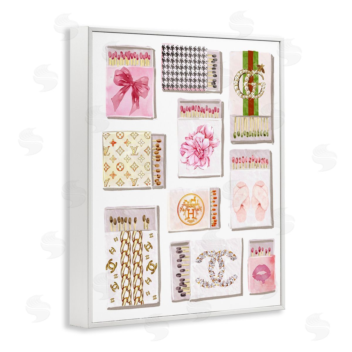 Ziwei Li Glam Girl Matchboxes Canvas Wall Art Print