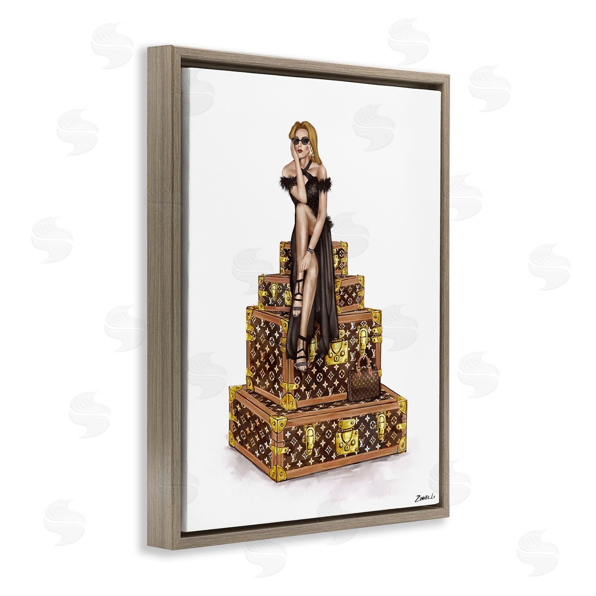 Ziwei Li Trendy Travel Female Canvas Wall Art Print