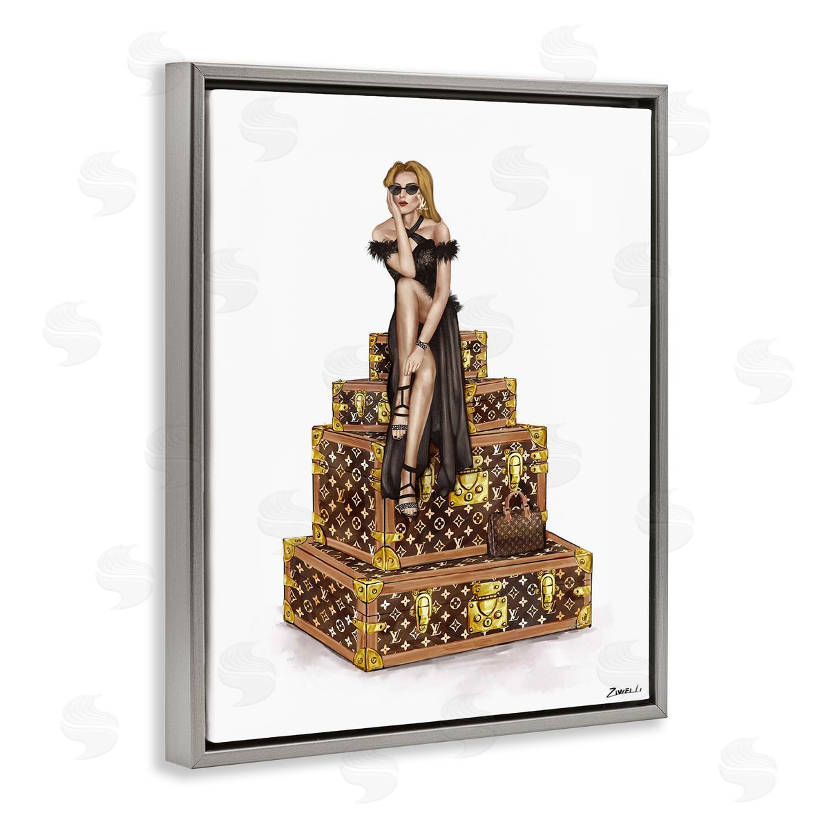 Ziwei Li Trendy Travel Female Canvas Wall Art Print