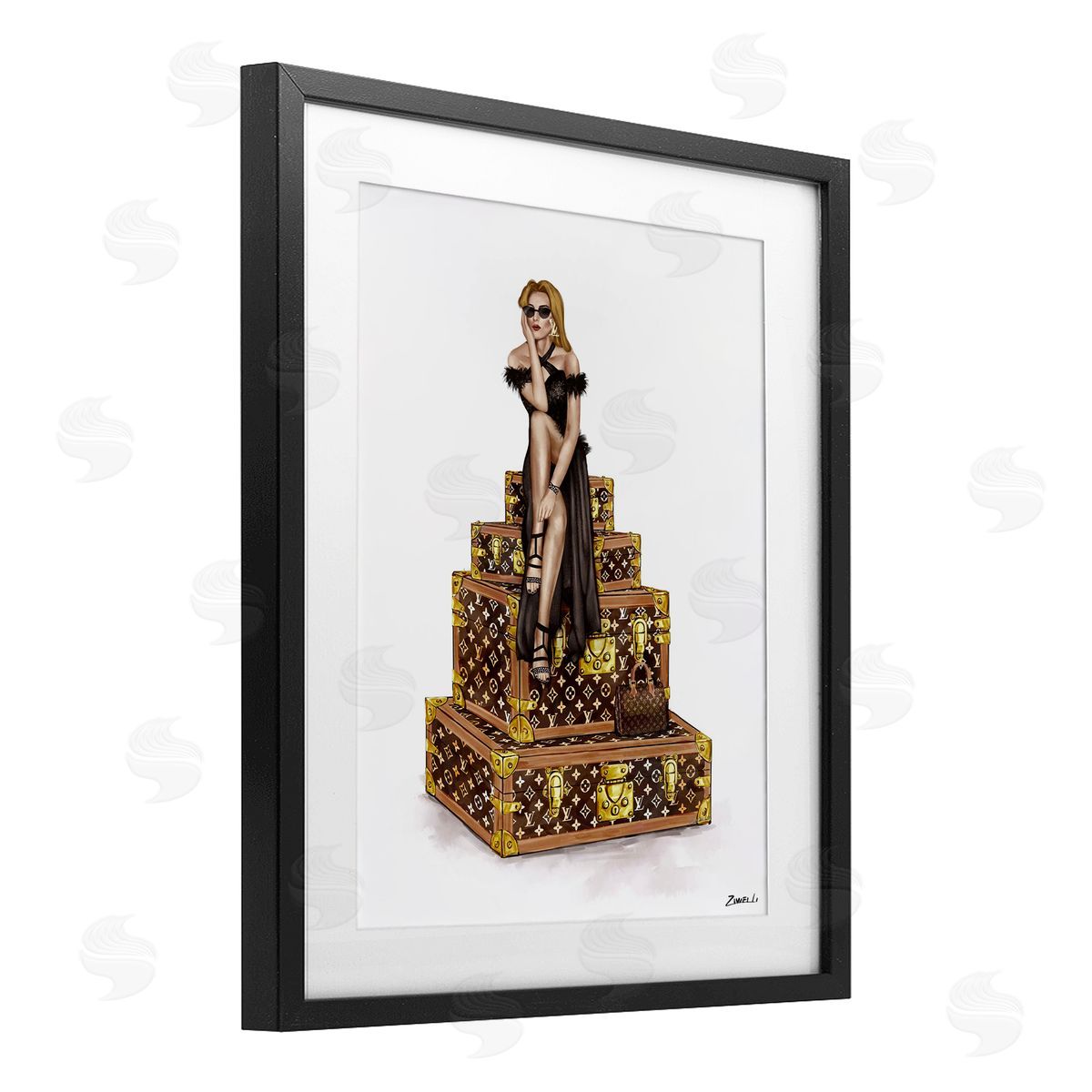 Ziwei Li Trendy Travel Female Canvas Wall Art Print