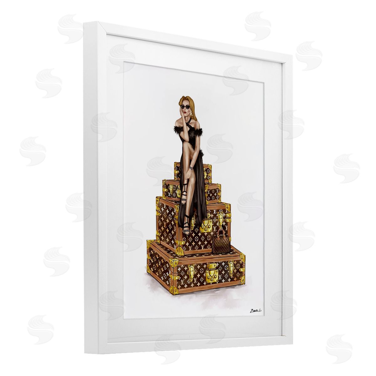 Ziwei Li Trendy Travel Female Canvas Wall Art Print