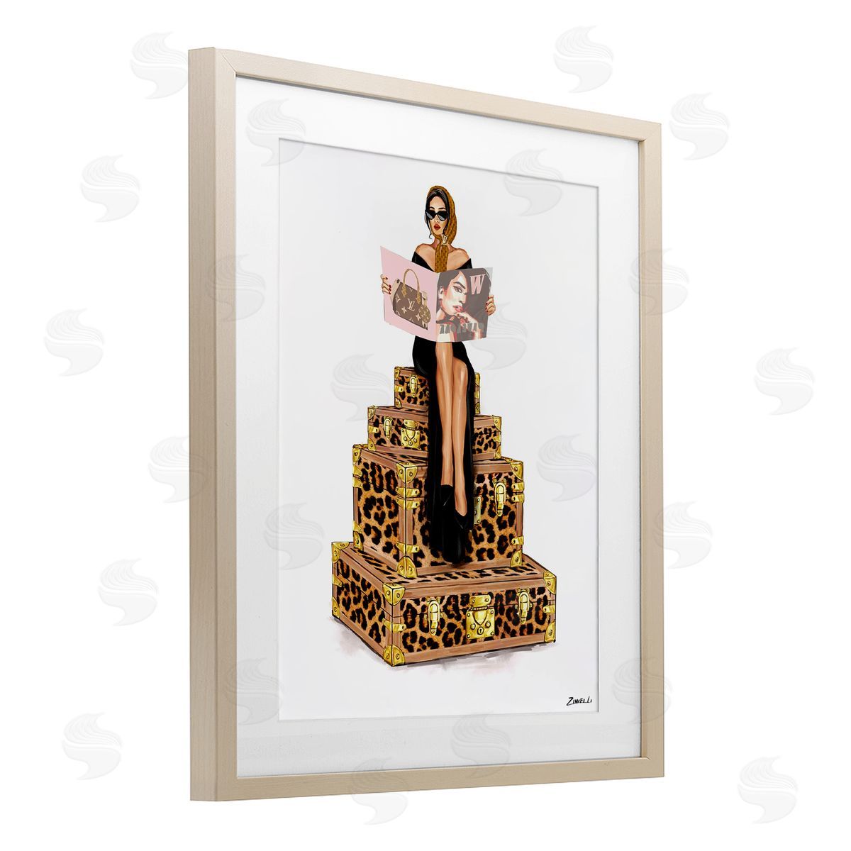 Ziwei Li Fashionable Travel Cases Canvas Wall Art Print