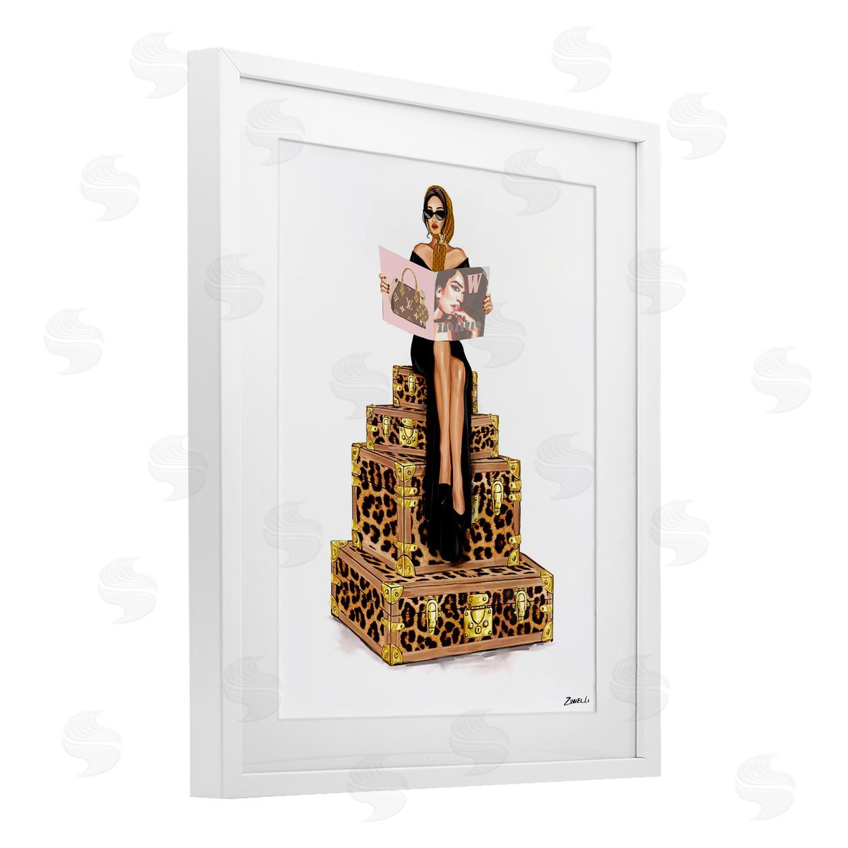 Ziwei Li Fashionable Travel Cases Canvas Wall Art Print