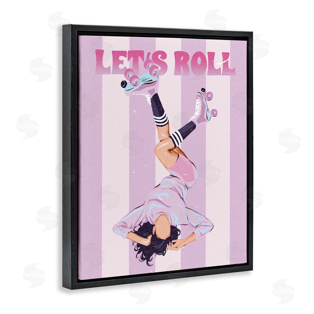 Ziwei Li Let's Roll Female Skater Canvas Wall Art Print