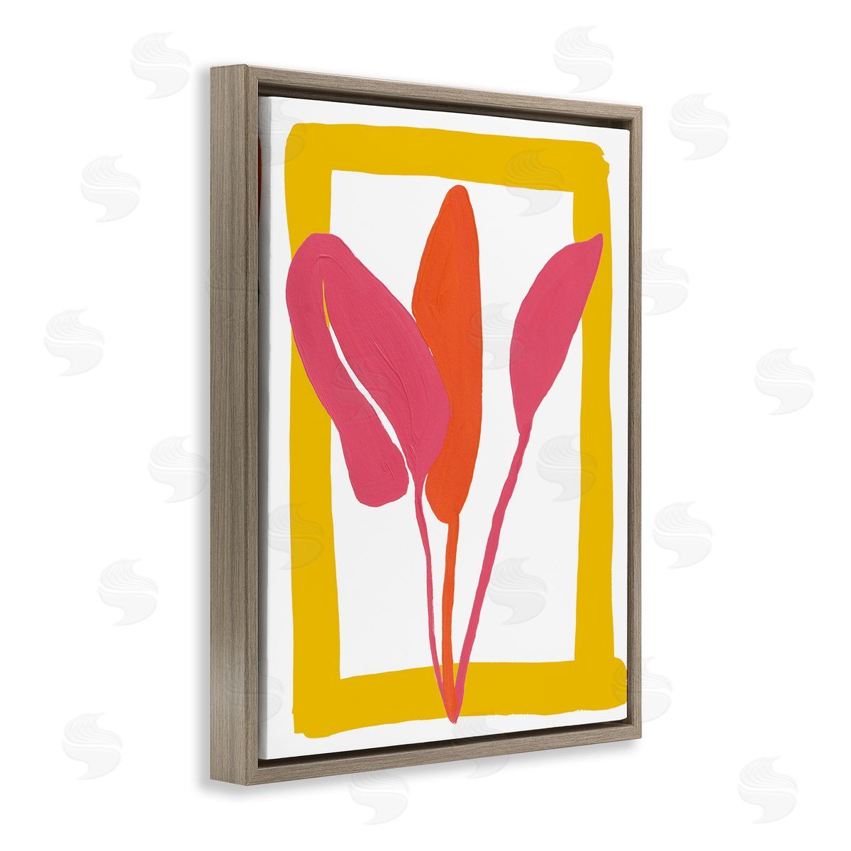 Bronwyn Baker New Oasis Warm Leaves Canvas Wall Art Print