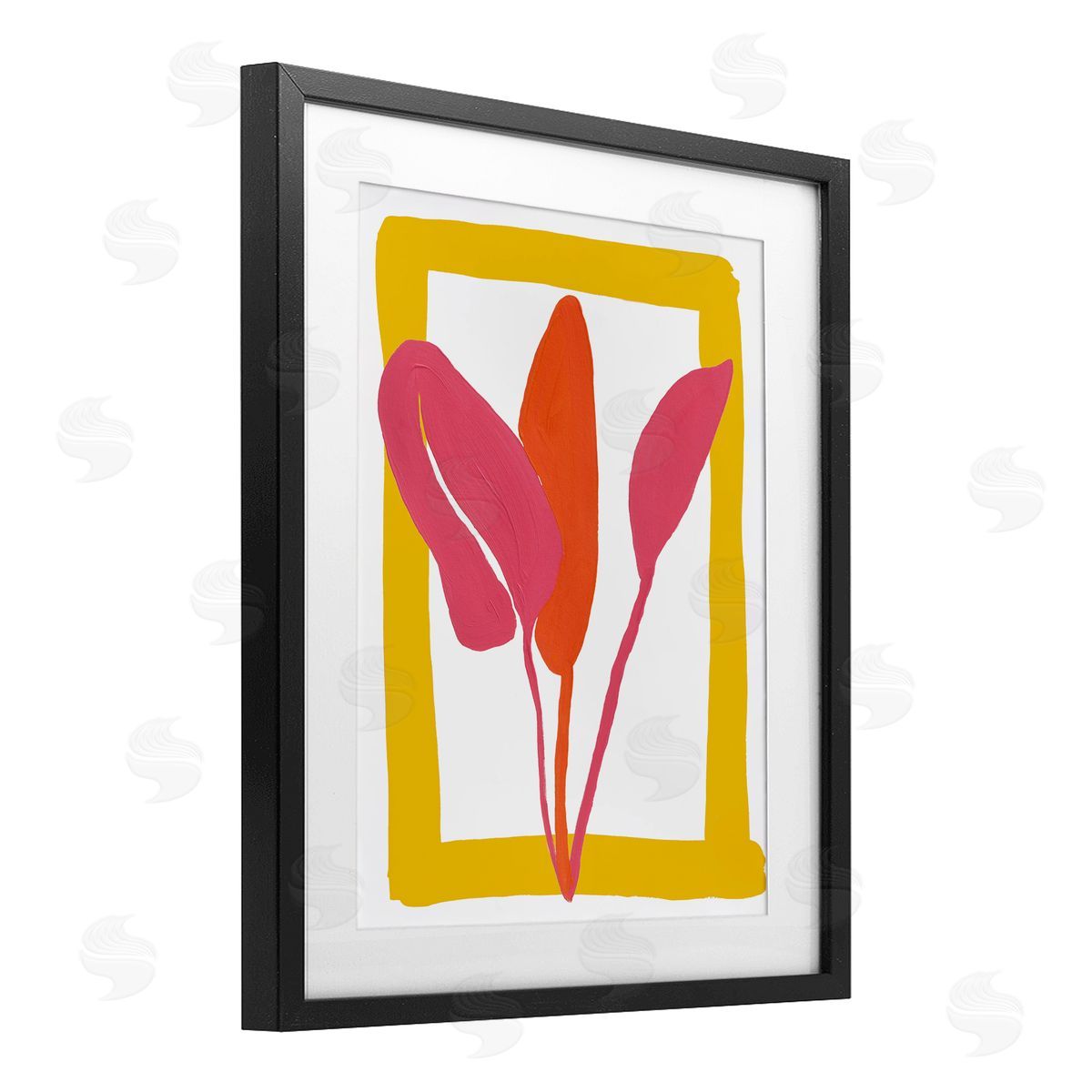 Bronwyn Baker New Oasis Warm Leaves Canvas Wall Art Print
