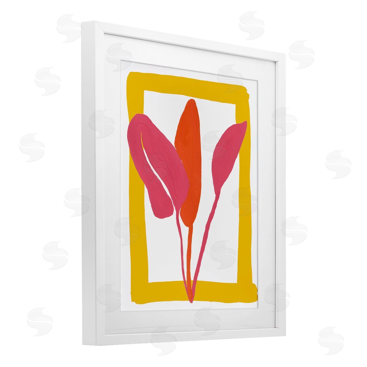 Bronwyn Baker New Oasis Warm Leaves Canvas Wall Art Print
