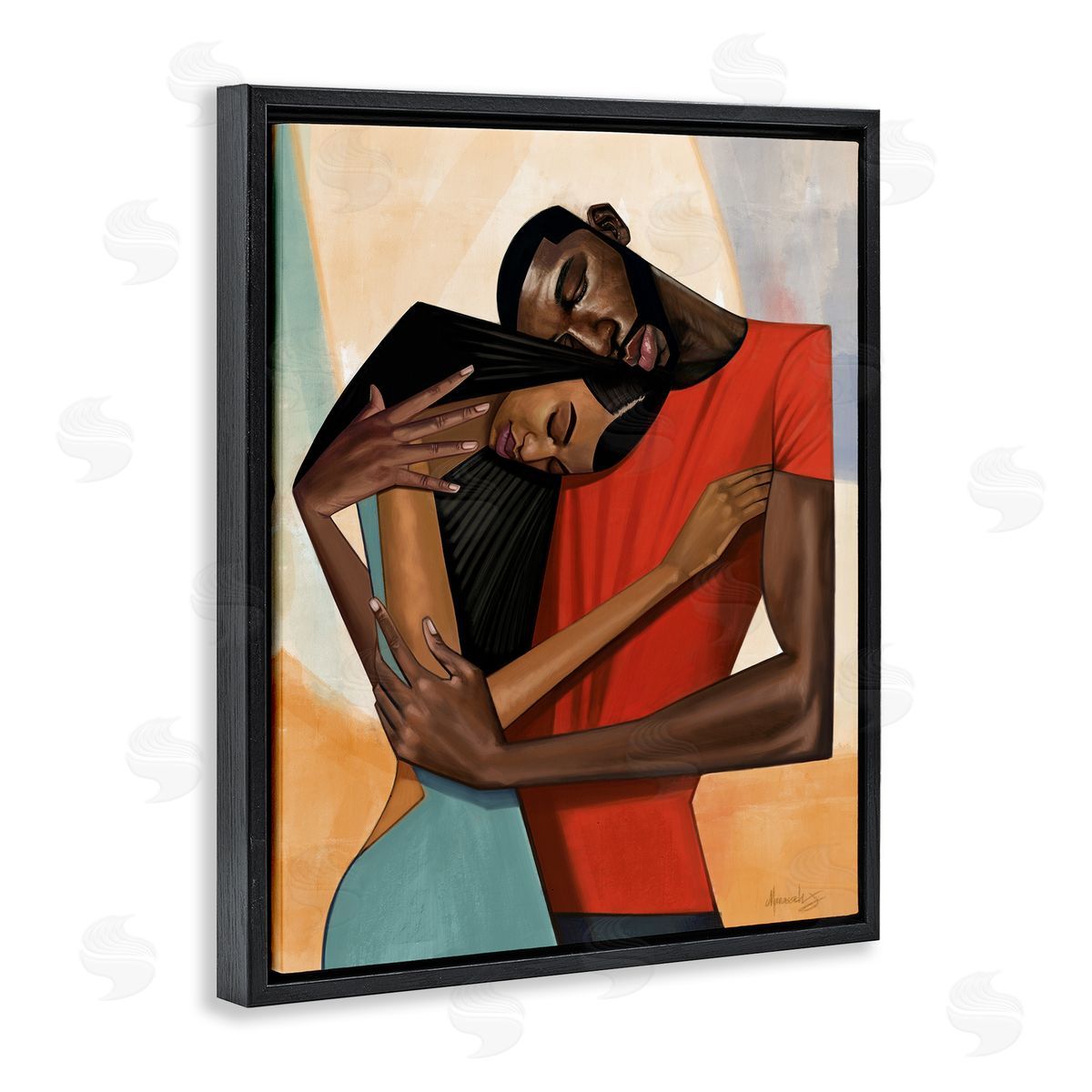 Manasseh Johnson Sr Comfort Cubism Portrait Canvas Wall Art Print