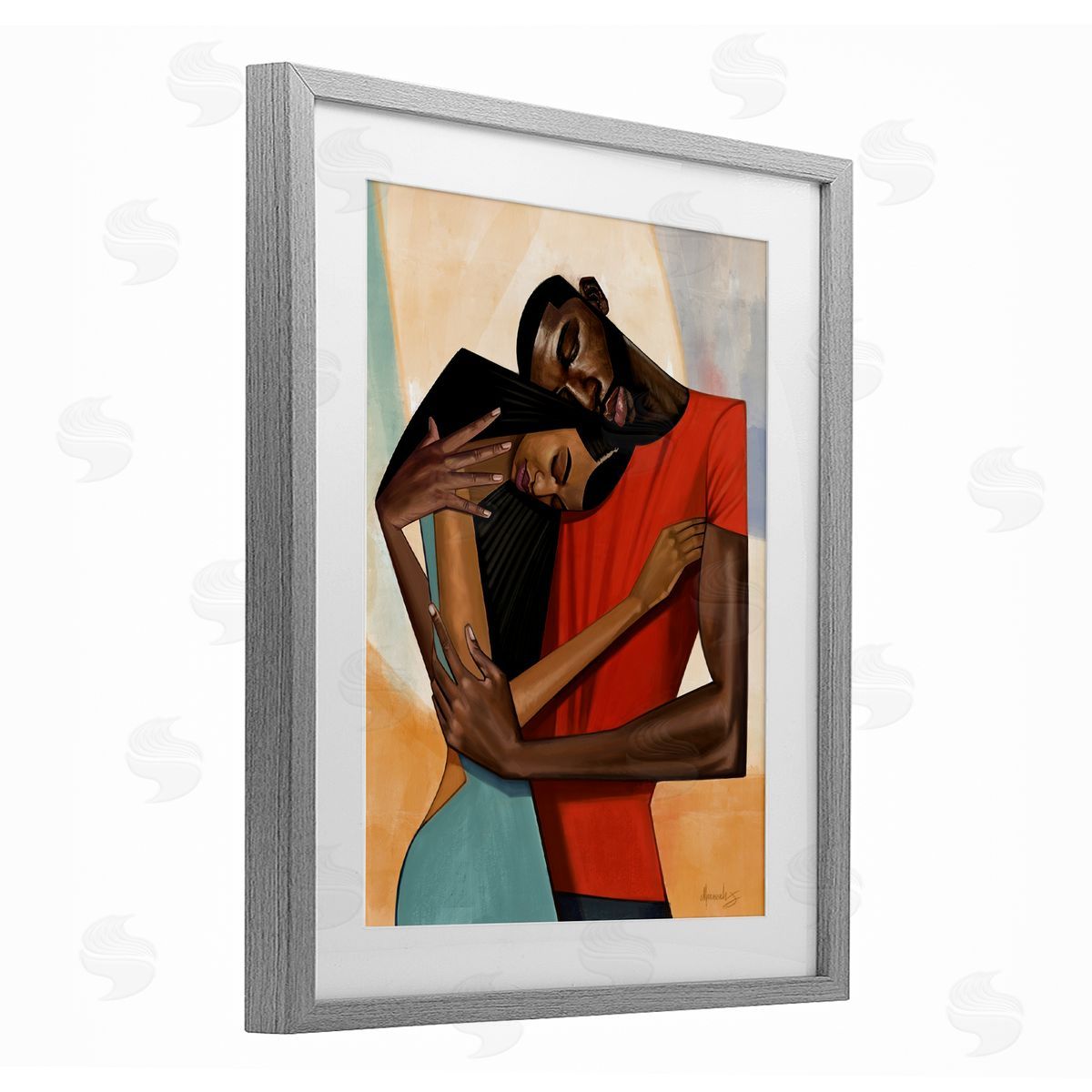 Manasseh Johnson Sr Comfort Cubism Portrait Canvas Wall Art Print