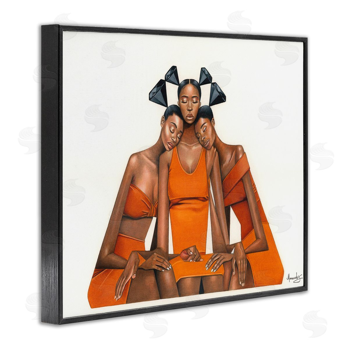 Manasseh Johnson Sr Black Diamond Sisterhood Canvas Wall Art Print
