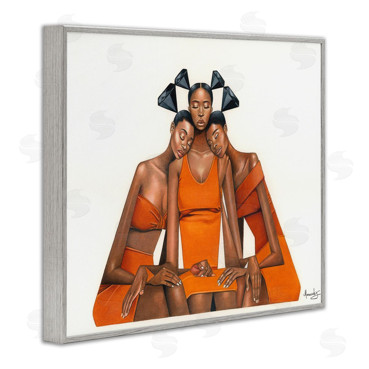 Manasseh Johnson Sr Black Diamond Sisterhood Canvas Wall Art Print