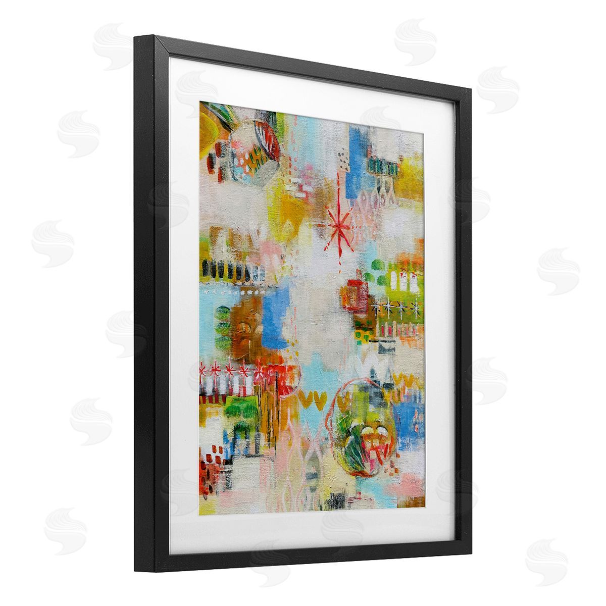 Katherine Irvin Exuberant Summer Abstract Canvas Wall Art Print