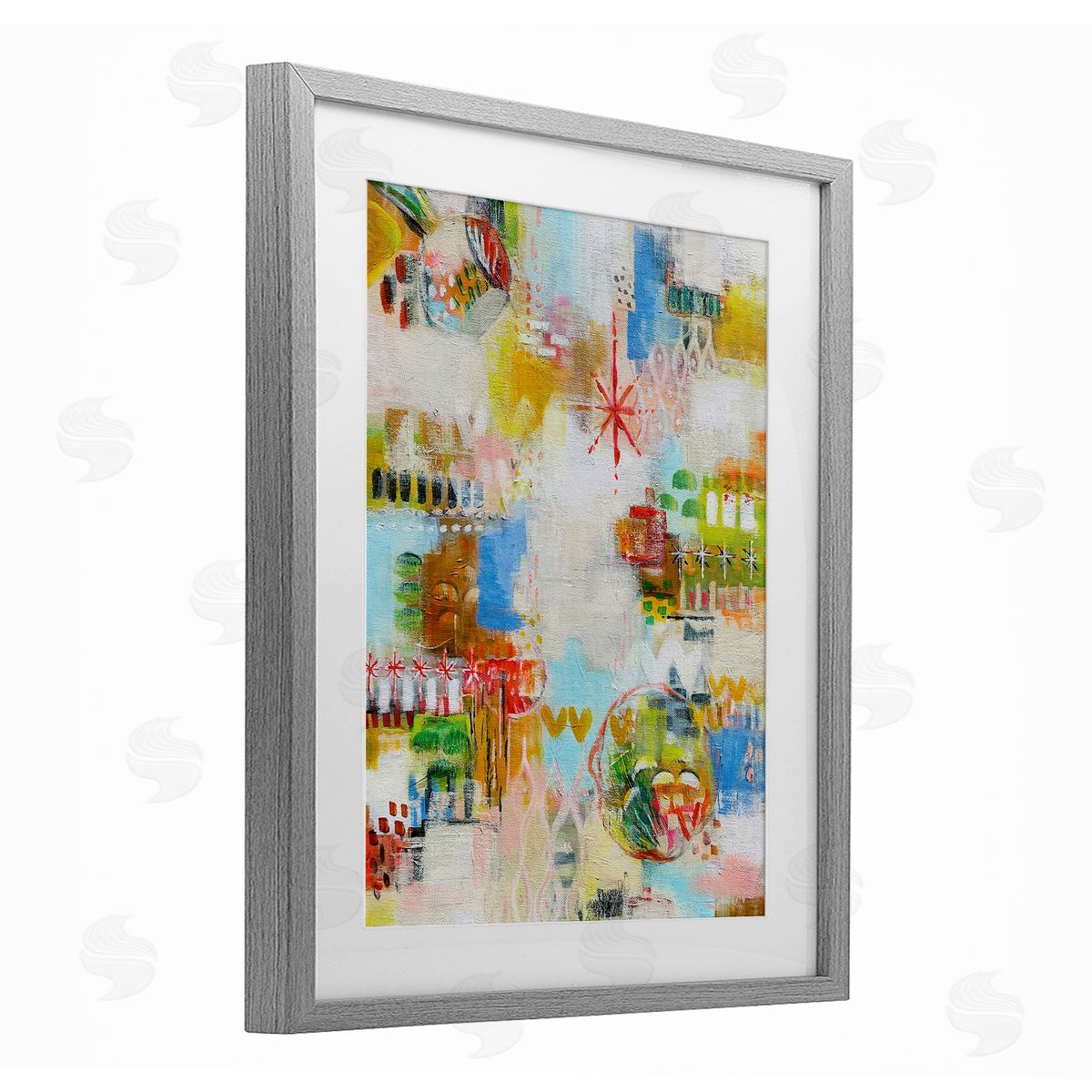 Katherine Irvin Exuberant Summer Abstract Canvas Wall Art Print