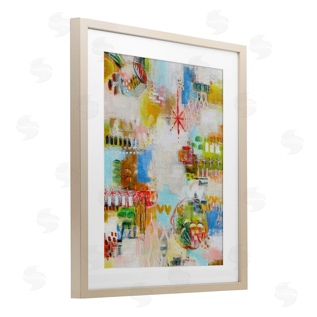 Katherine Irvin Exuberant Summer Abstract Canvas Wall Art Print