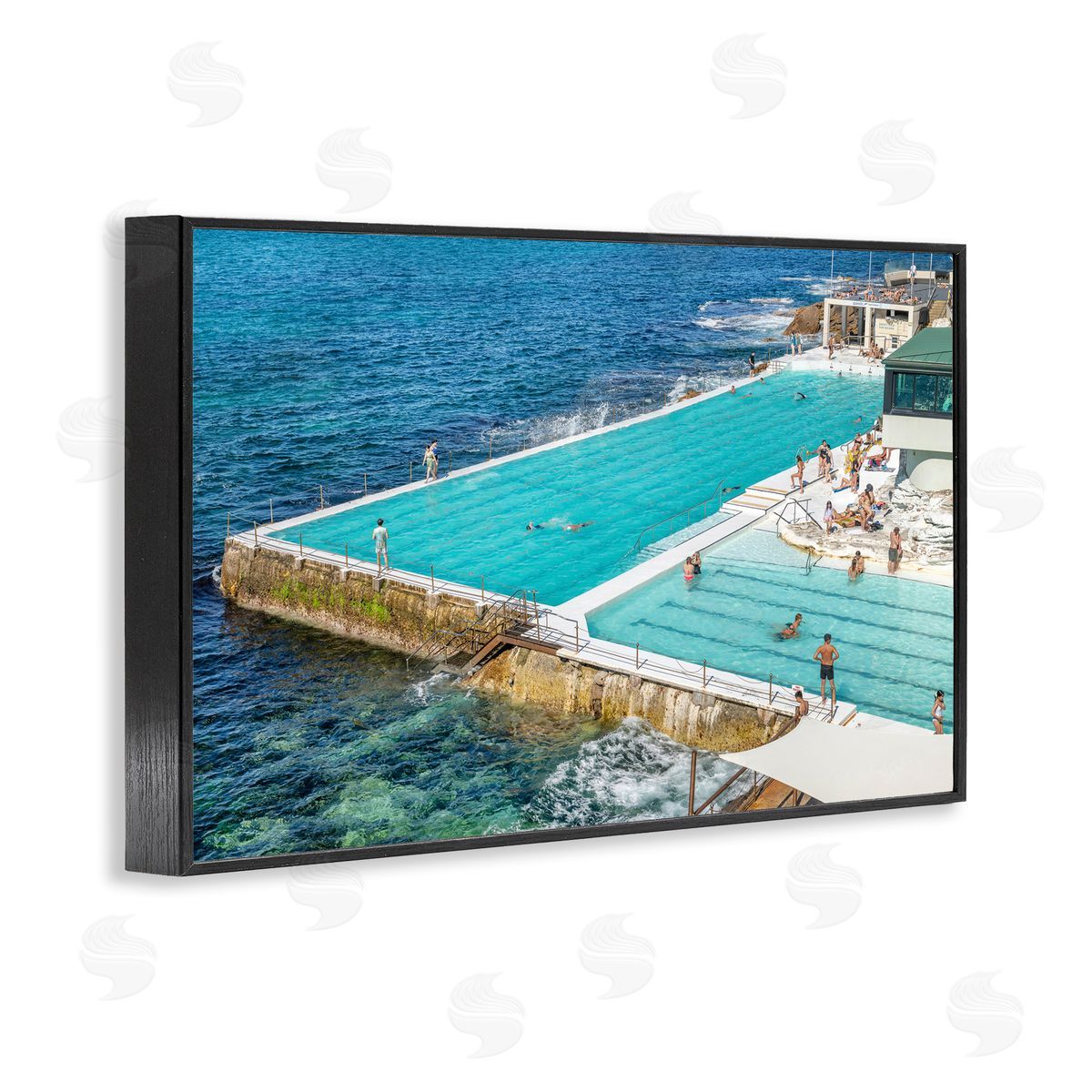 Richard Silver Bondi Icebergs Swimming Club Canvas Wall Art Print