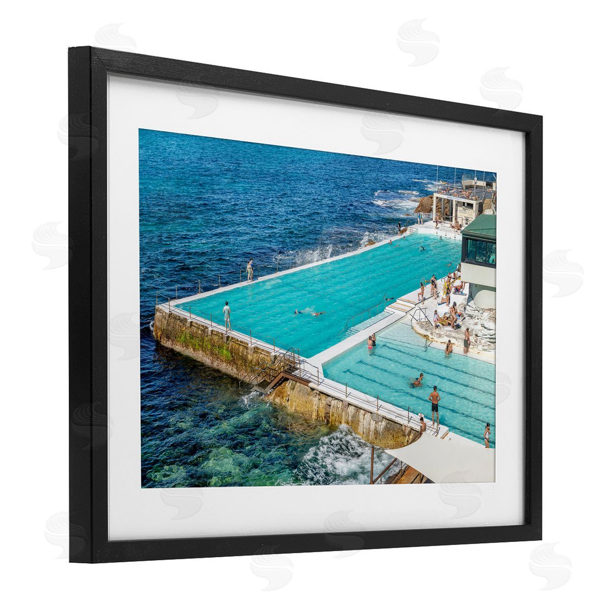 Richard Silver Bondi Icebergs Swimming Club Canvas Wall Art Print