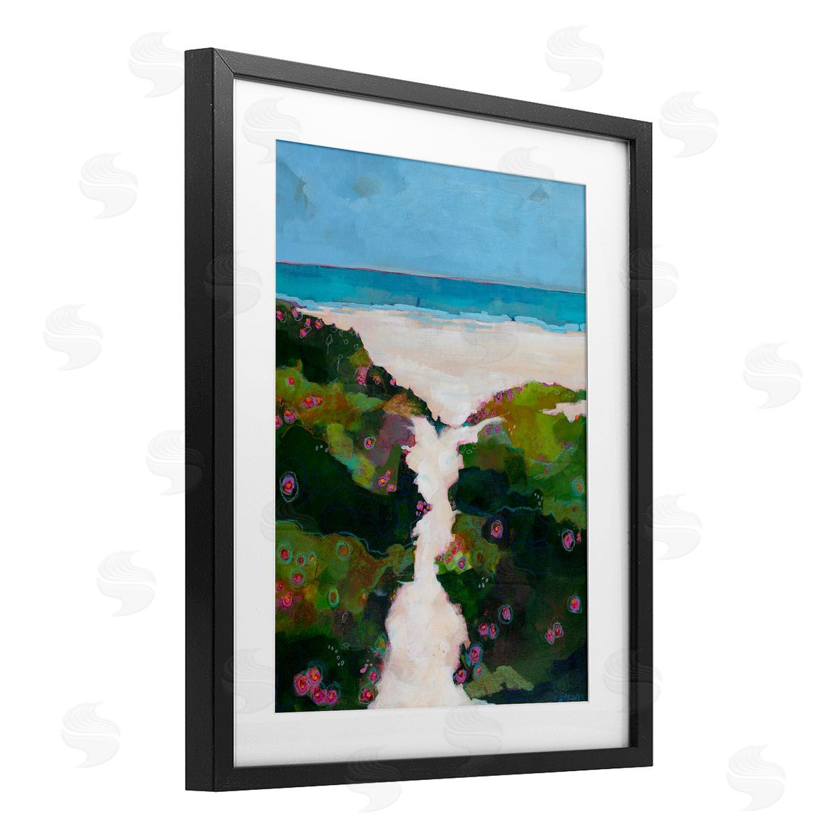 Dorothy Holmes Mohler Coastal Path Modern Canvas Wall Art Print