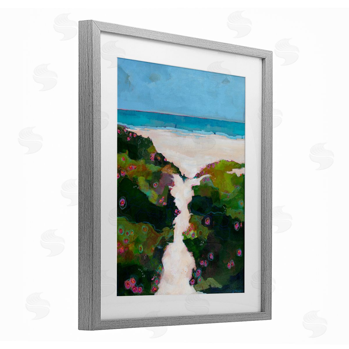 Dorothy Holmes Mohler Coastal Path Modern Canvas Wall Art Print