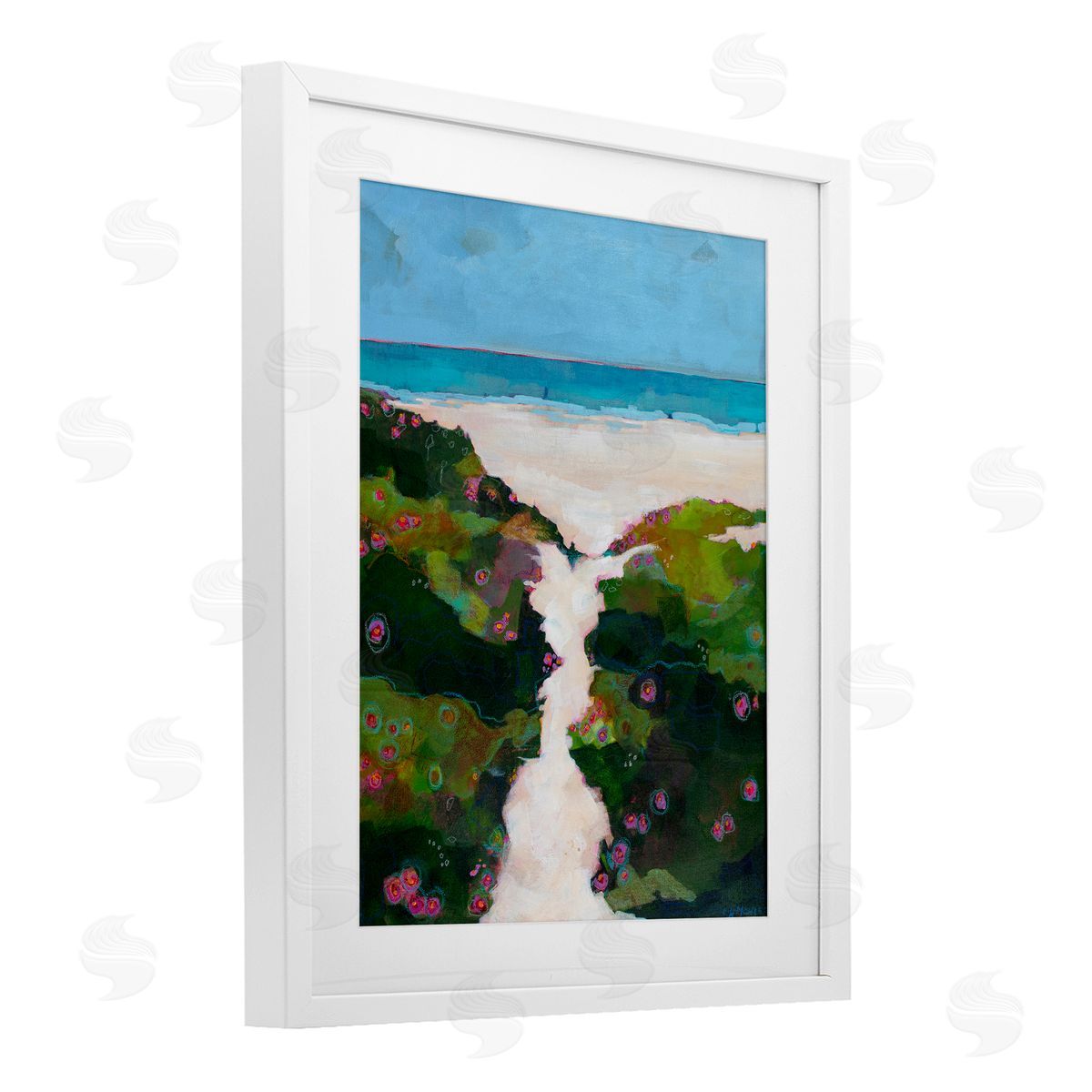 Dorothy Holmes Mohler Coastal Path Modern Canvas Wall Art Print