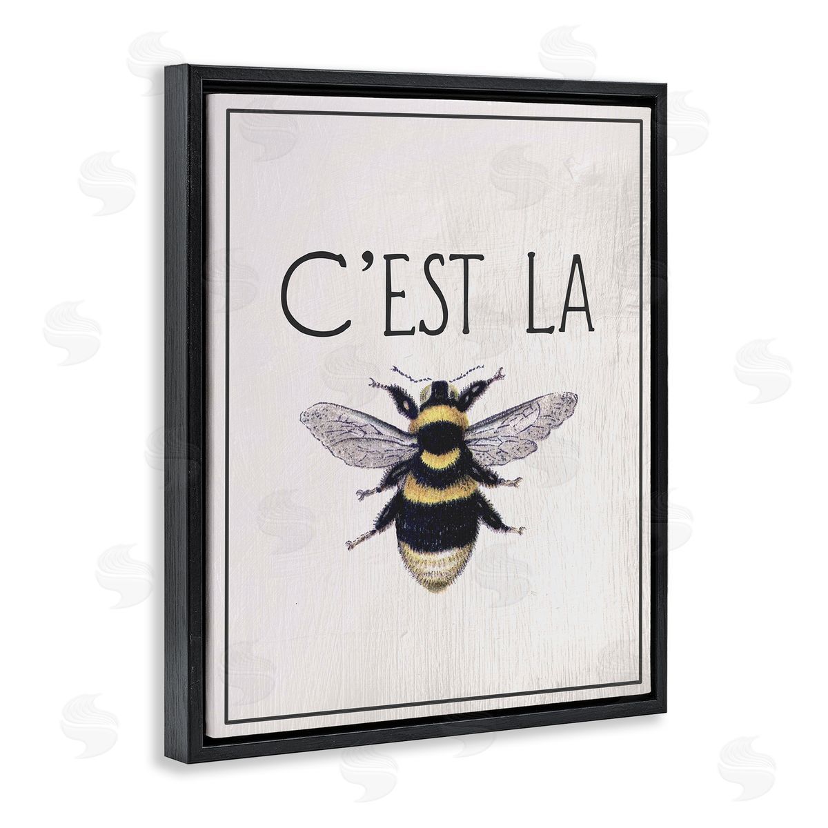 Lil' Rue French Bee Phrase Canvas Wall Art Print