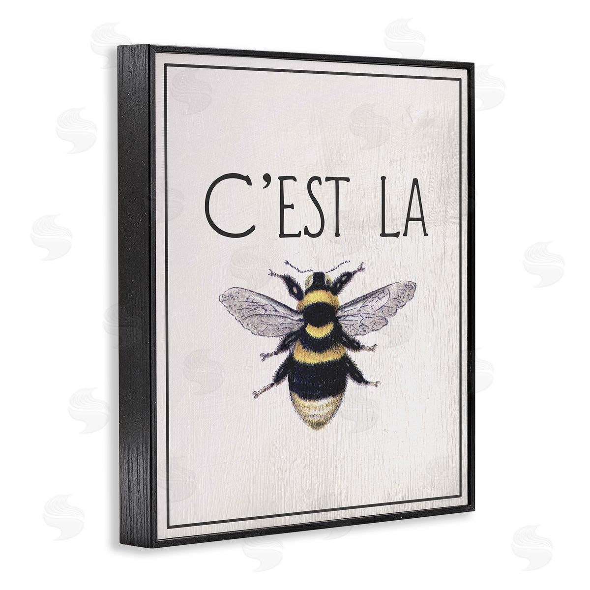 Lil' Rue French Bee Phrase Canvas Wall Art Print
