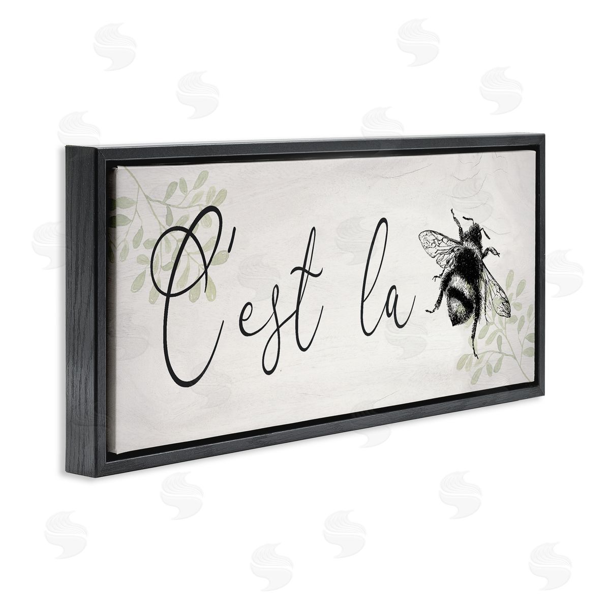 Lil' Rue C'est La Bee Phrase Canvas Wall Art Print