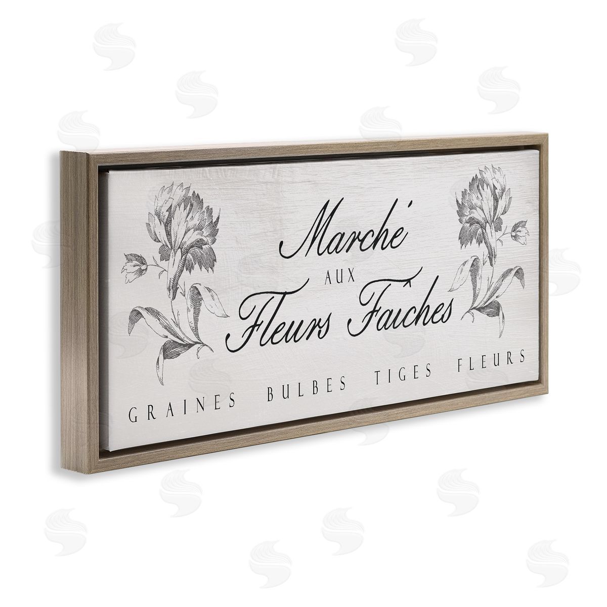 Lil' Rue French Flower Market Rustic Canvas Wall Art Print